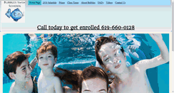 Desktop Screenshot of bubblesswimschool.com